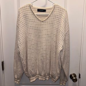 VINTAGE XL CAMEL GOLF SWEATER - Cream/Tan/Brown